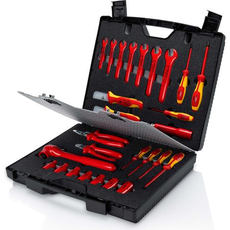 KNIPEX 98 99 12 Maleta de herramientas estándar 26 piezas 385 mm