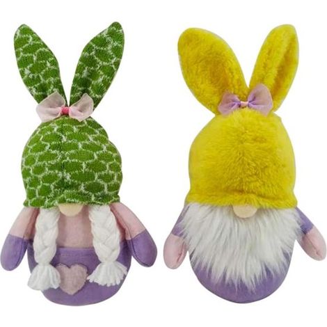 Niedliche Hasen-Gnom-Tischdeko, 4-teilig – Ostergeschenk (1/5)