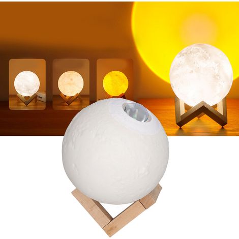 Ambiente-Nachtlicht mit Sonnenuntergangsprojektion und USB-Ladefunktion (1/5)