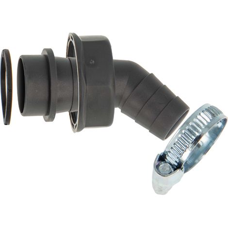 tecuro 45° Geräteanschlusstülle 1 Zoll UWM, Tülle 19-23 mm, für Küchen-Spülensiphon, REZYKLAT (1/5)