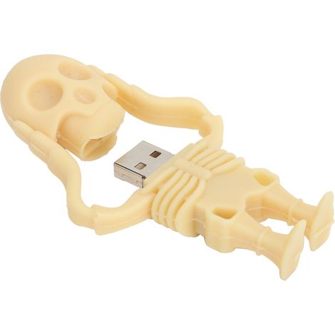 Clé USB 3D en Forme de Crâne - Cadeau Créatif pour Fêtes et Anniversaires - Mémoire 32 Go (1/5)