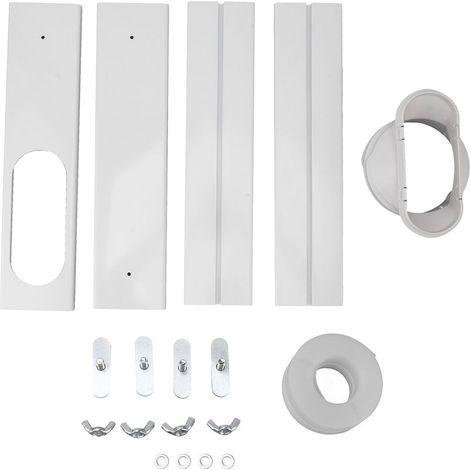 Kit de ventilation portable pour climatiseur de fenêtre, kit de joint d'étanchéité en PVC réglable, panneaux pour fenêtres horizontales et verticales (1/5)