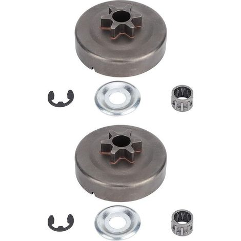 Lot de 2 pignons d'embrayage pour tronçonneuse Stihl 017 018 021 023 025 MS170 MS180 MS210 MS230 MS250 1123 640 2003