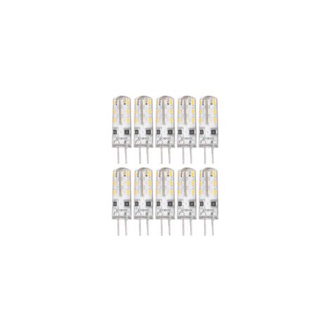 10 pièces G4 ampoule LED Bi broche Base Silicone blanc chaud 3000K 1.5W AC220V 110LM paysage ampoules remplacement