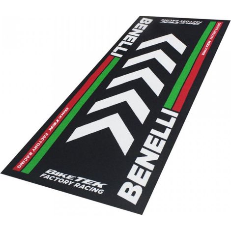 Tapis environnemental Biketek Garage Mat noir blanc vert rouge