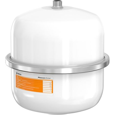 Flamco Flexcon Solar Ausdehnungsgefäß 12l, Betriebsdruck 2,5-8 bar, Weiß (1/2)