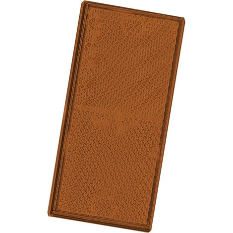 Catadioptre Orange Adhesif - 106x50 mm