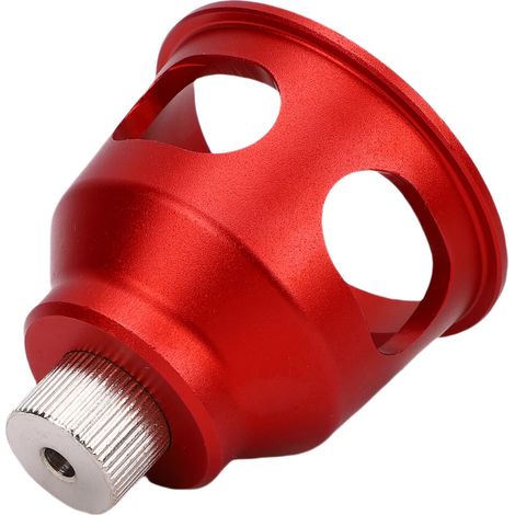 Guide de perçage vertical pour bois, support à 90° en alliage d'aluminium, outil poinçonneur avec 9 douilles de perçage, menuiserie, rouge (1/5)