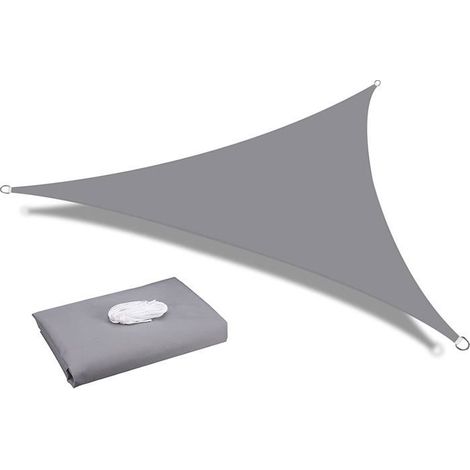 BelleRise - Voile d'ombrage imperméable pour jardin, terrasse ou fête en extérieur, 3 x 3 x 3 m, forme triangulaire, protection UV 98 % (1/5)