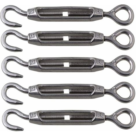 Tendeur de fil à vis en acier inoxydable 304 pour panier à fleurs, type M4OC, lot de 5 pièces pour atelier d'outillage (1/5)
