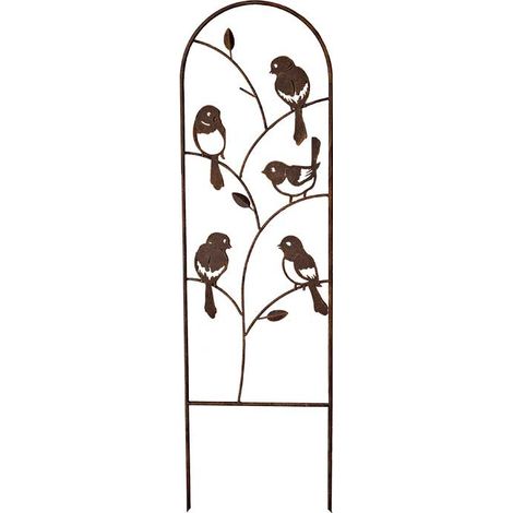 Treillage oiseaux fer marron 1x25x88cm (1/3)
