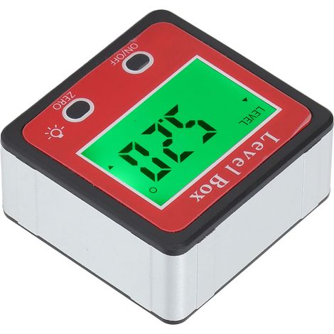 Niveau à bulle numérique avec écran LCD, inclinomètre de haute précision, outil de mesure de pièces. (1/5)