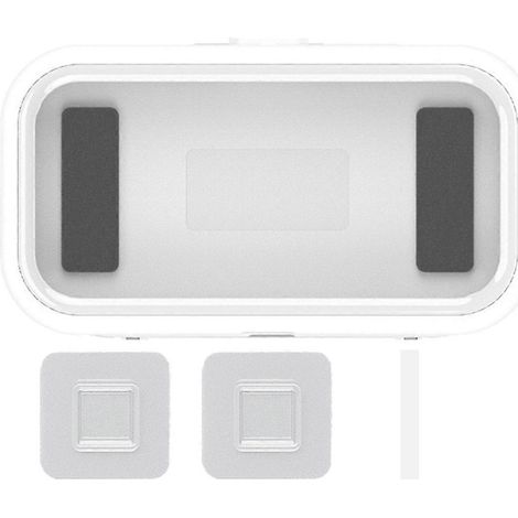 Support mural étanche pour téléphone portable, sans perçage, blanc (1/5)
