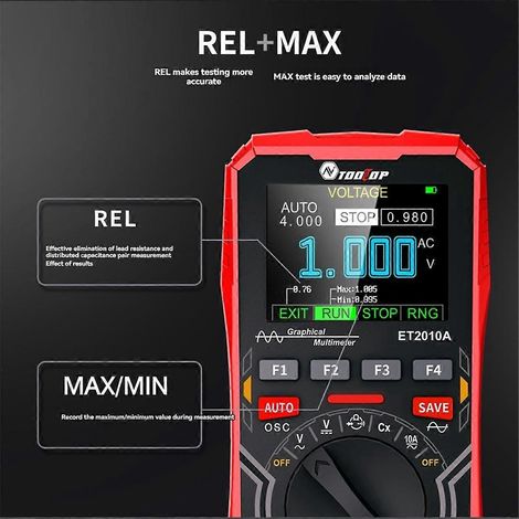 2-in-1 Digitalmultimeter, Rot (1/5)