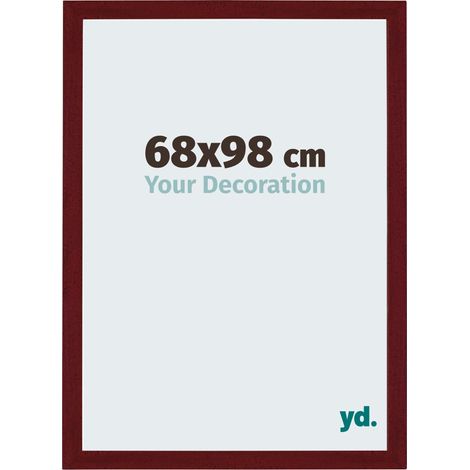 Cadre Puzzle 68x98 cm - Vin Rouge Patiné - MDF - Mura. (1/5)