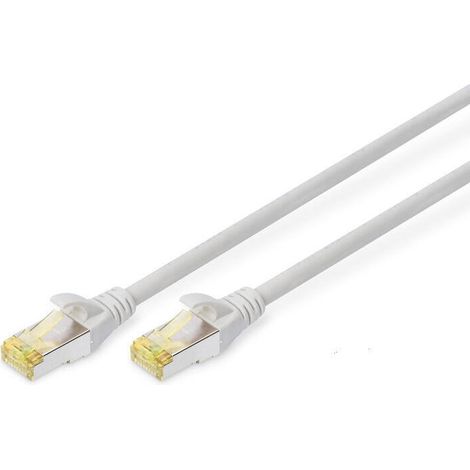 Cable de conexión DIGITUS CAT 6A S/FTP. 10 unidades. 1m. gris (1/2)