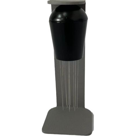 Dispositif de poudre textile à aiguille en plastique, accessoire pour machine à café italienne, poudre dispersée. Aiguille à poudre textile à aiguille en gros (version argentée améliorée). (1/5)