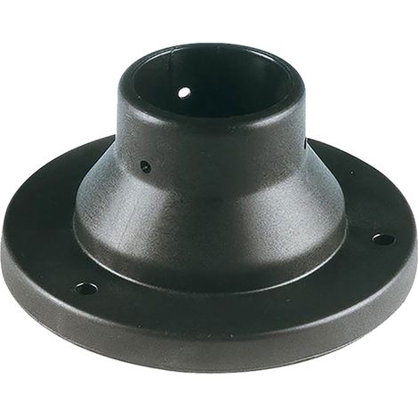 BASE PER PALO LANTERNA Ø 60 mm - 17 x  h 7,9 cm   In termoplastico nero.