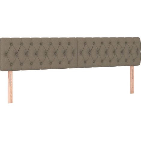 Maison Exclusive - Cabeceros tela gris taupe 180x7x78/88 cm (1/5)