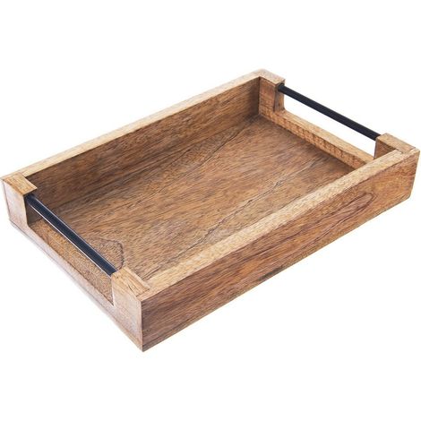 Serviertablett aus Holz MANGO 30,5x20,5x6 cm