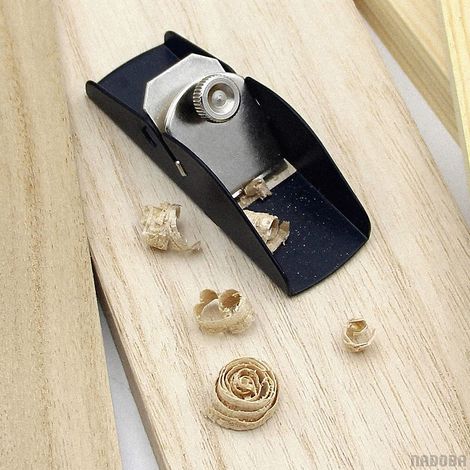Mini rabot en acier inoxydable pour le travail du bois – Rabot de finition pratique avec lame réglable – Rabot de lissage des bords (longueur totale : 3,74 pouces) (1/5)