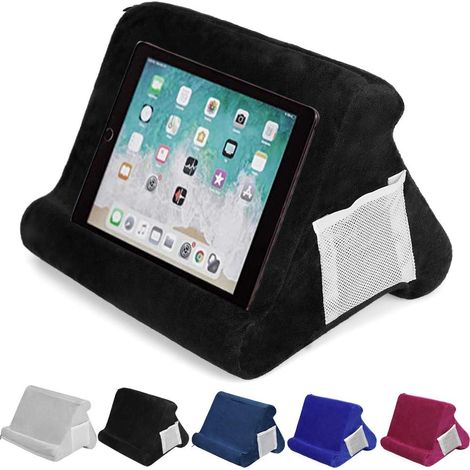 Support de coussin pliable pour coussin Surfplatta Bokstöd Lässtöd support de coussin souple multi-angle Surfplattestand support de coussin de canapé liseuse électronique, noir (1/3)