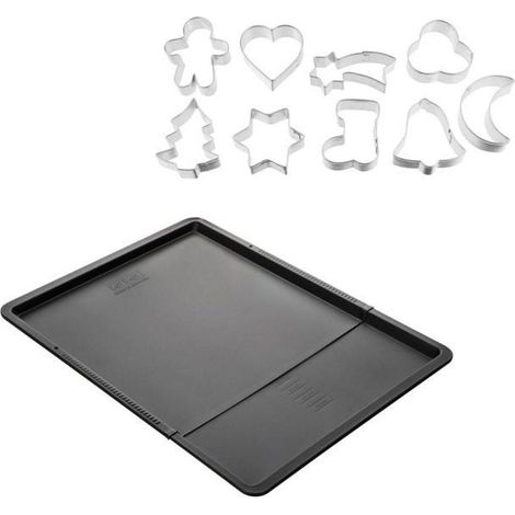 Zenker Weihnachtsbackset mit Platte und Ausstechformen