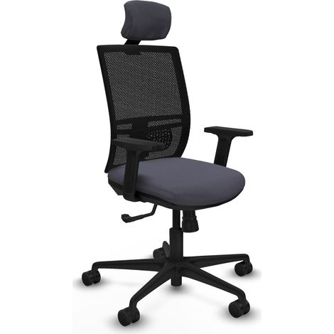 Chaise de bureau piqueras y crespo Yunquera noir mousse confortable (1/2)