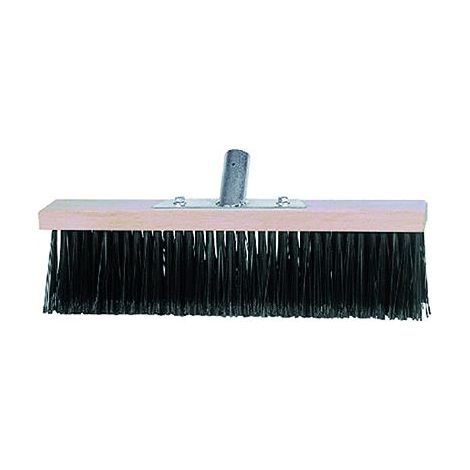Scopa Industriale Cm 60 Cf. 6 Pz - Supporto In Legno Fibra Sintetica Rigida Nera
