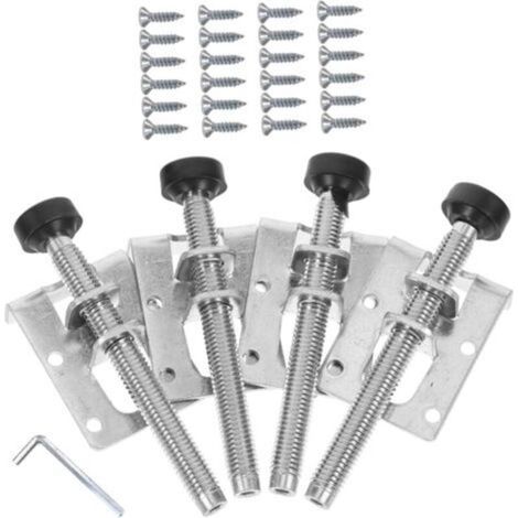 Adjustable Furniture Leveling Levels with Screws, Side Leveling Kit for Cabinets, Tables and Shelves, Scratch-Resistant, Adjustable for Uneven Floors (1/5)