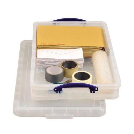 REALLY USEFUL BOX Aufbewahrungsbox Really Useful Box 71 x 12 x 44 cm (B x H x T) 20l Polypropylen transparent (1/5)