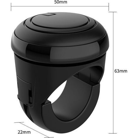 Boule de Volant Voiture Universel, Compatible Tous Volants, Auxiliaire Bouton Facilite Les Manoeuvres Voiture, Camion, Tracteur, Tondeuse, Bateau, Silicon (1/5)