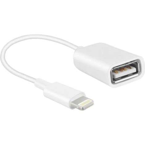 Adaptateur Caméra Lightning USB - Compatible iPhone iPad - Transfert Photos Vidéos JPEG RAW H.264 MPEG-4 - Jusqu'à 512 Go - 1 Pièce (1/5)