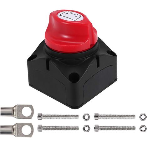 Interrupteur coupe-batterie 12 V 24 V 48 V 60 V, étanche, pour bateaux, voitures et camping-cars. (1/5)