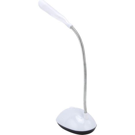 Lampe de lecture LED pour enfant, flexible à 360°, protection des yeux, réglable, lampe de tête de lit blanche (1/5)