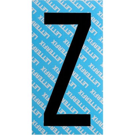 Letra Adhesiva Negra Serie T80 Z Letterfix