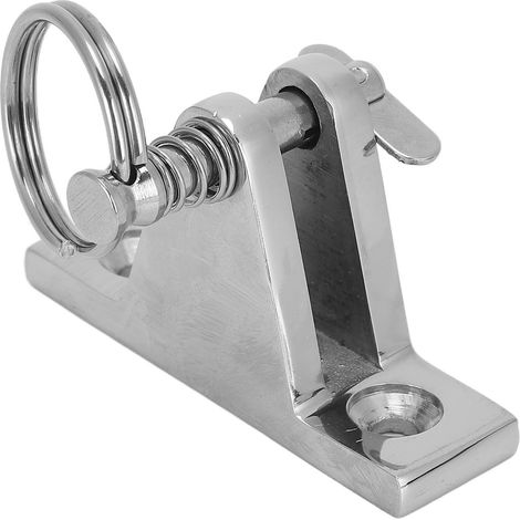 Charnière d'angle 90° en acier inoxydable 316 pour bimini bateau, quincaillerie marine amovible, fixation pont, paire (1/5)