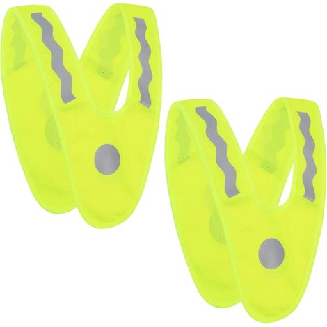 2 Pièces Gilets de Sécurité pour Enfants, Gilet Réfléchissant de Sécurité pour Garçon Fille Voiture Running - Forme de V