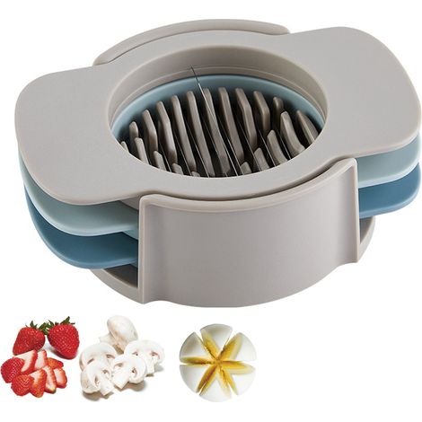 Coupe-Oeufs - Fils Acier Inoxydable - Pour Oeufs Durs Fraises Bananes Fromage - Usage Cuisine Maison - 1 Pièce (1/5)