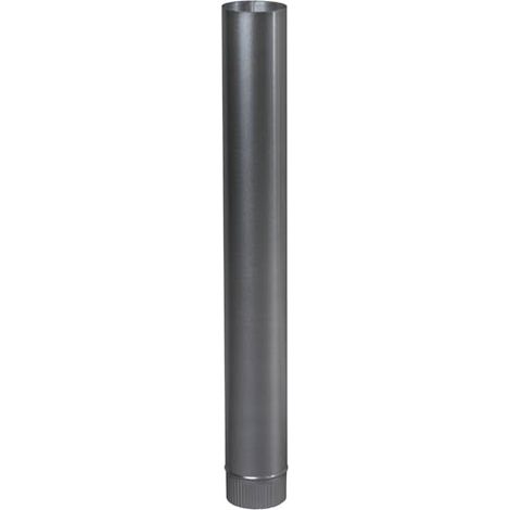 TEN – Tuyau aluminié Ø153 1m – Raccordement pour appareils à gaz, fioul, bois et charbon – Conduit de fumée en aluminium