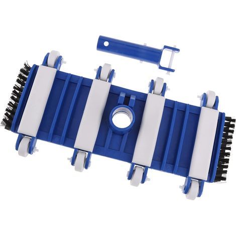 Swimming Pool Vacuum Head with Wheels and Universal Side Brushes, for Inground Pools, Spa Cleaning (1/5)