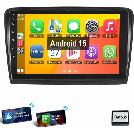 Autoradio Android Apple CarPlay GPS WIFI pour Skoda Superb II 2008-2015 1+32G (1/5)