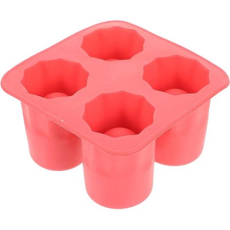 Moule à Glaçons en Silicone Forme Verre, Facile Utiliser et Nettoyer, (1/5)