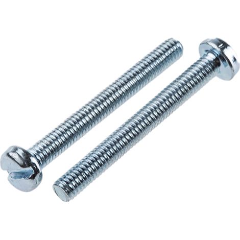 Vis à métaux RS PRO M3 à tête Cylindrique fendue en Acier, 25mm ( Prix pour Sachet de 100 )