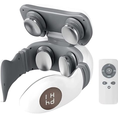 Elektrisches Nackenmassagegerät – inklusive Fernbedienung – 5 Massageprogramme – 3D-Massagekopf mit Magneten (1/4)