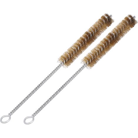 Lot de 2 brosses de nettoyage pour tuyaux, fil de cuivre, brosse de nettoyage pour bouteilles et pailles d'aérographe (1/5)