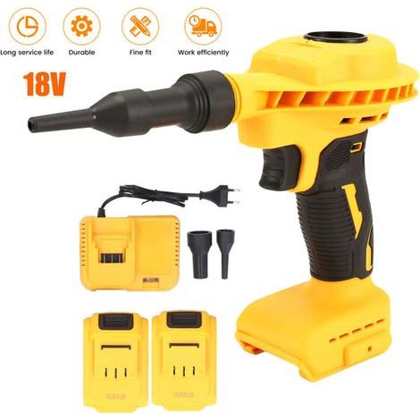 Cordless Leaf Blower – 18V Portable Electric Leaf Blower with 2 x 2.0Ah Batteries and Fast Charger – Lightweight for Patio, Lawn, Yard, Deck Cleaning (1/4)
