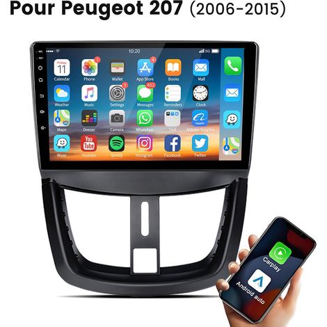 9 pouces Carplay Autoradio pour Peugeot 207 (2006-2015) système Linux JUNSUN (1/5)