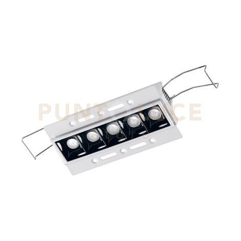 GFA1130C- FARETTO AD INCASSO 5 LUCI A SCOMPARSA A LED 3000K 800LM 10W BIANCO