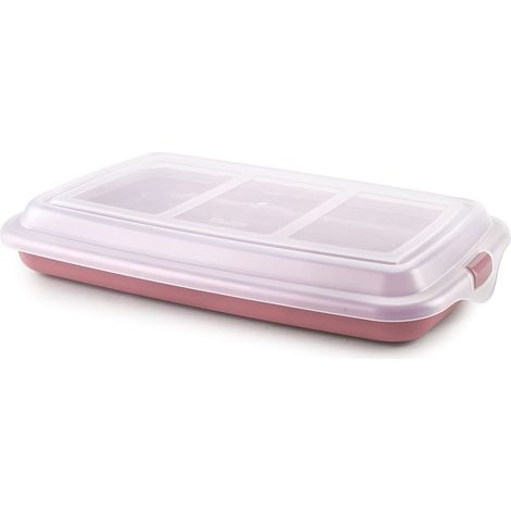 Cône pour saucisses et charcuterie rouge 24.8 x 14.4 cm, plastique sans BPA, réutilisable (1/4)
